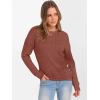 imageANRABESS Women Long Sleeve Tunic Top with Leggings Crewneck Ribbed Knit Buttons Shirts 2025 Fall Casual Lightweight SweatersRust Orange