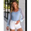 imageANRABESS Women Mesh Long Sleeve Shirts Dressy Casual Blouses Square Neck Ribbed Slim Tops Going Out Date Night Fall OutfitsBlue