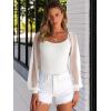 imageANRABESS Women Mesh Long Sleeve Shirts Dressy Casual Blouses Square Neck Ribbed Slim Tops Going Out Date Night Fall OutfitsWhite