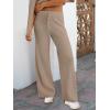 imageANRABESS Women Two Piece Outfits Sweater Sets Lounge Waffle Knit Pullover Matching Wide Leg Pants Tracksuit 2025 Fall FashionKhaki