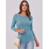 imageANRABESS Womens 34 Long Sleeve Tops Ribbed Knit Slim Fitted Shirts Basic Tee Fall Outfits 2025 Fashion Y2K ClothesSky
