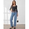 imageANRABESS Womens 34 Sleeve Henley Shirts Ribbed Knit Slim Fit Casual Basic T Shirts 2025 Summer Fall Button Up Blouse OutfitsCharcoal