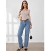 imageANRABESS Womens 34 Sleeve Henley Shirts Ribbed Knit Slim Fit Casual Basic T Shirts 2025 Summer Fall Button Up Blouse OutfitsLight Apricot