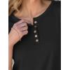 imageANRABESS Womens 34 Sleeve Tops Henley Shirts Casual Trendy Button T Shirts 2025 Summer Basic Tunic