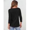 imageANRABESS Womens 34 Sleeve Tops Henley Shirts Casual Trendy Button T Shirts 2025 Summer Basic Tunic