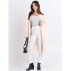 imageANRABESS Womens Cardigan Sweater 2025 Fall Outfits Knitted Lapel Long Coats CoatigansApricot