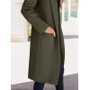 imageANRABESS Womens Cardigan Sweater 2025 Fall Outfits Knitted Lapel Long Coats CoatigansArmy Green
