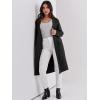 imageANRABESS Womens Cardigan Sweater 2025 Fall Outfits Knitted Lapel Long Coats CoatigansBlack