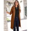 imageANRABESS Womens Cardigan Sweater 2025 Fall Outfits Knitted Lapel Long Coats CoatigansCaramel