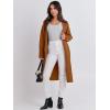 imageANRABESS Womens Cardigan Sweater 2025 Fall Outfits Knitted Lapel Long Coats CoatigansCaramel