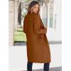 imageANRABESS Womens Cardigan Sweater 2025 Fall Outfits Knitted Lapel Long Coats CoatigansCaramel