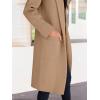 imageANRABESS Womens Cardigan Sweater 2025 Fall Outfits Knitted Lapel Long Coats CoatigansDeep Apricot