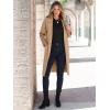 imageANRABESS Womens Cardigan Sweater 2025 Fall Outfits Knitted Lapel Long Coats CoatigansDeep Apricot