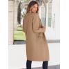 imageANRABESS Womens Cardigan Sweater 2025 Fall Outfits Knitted Lapel Long Coats CoatigansDeep Apricot