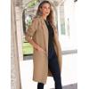 imageANRABESS Womens Cardigan Sweater 2025 Fall Outfits Knitted Lapel Long Coats CoatigansDeep Apricot