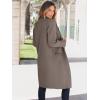 imageANRABESS Womens Cardigan Sweater 2025 Fall Outfits Knitted Lapel Long Coats CoatigansGray