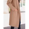 imageANRABESS Womens Cardigan Sweater 2025 Fall Outfits Knitted Lapel Long Coats CoatigansKhaki