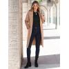 imageANRABESS Womens Cardigan Sweater 2025 Fall Outfits Knitted Lapel Long Coats CoatigansKhaki