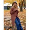 imageANRABESS Womens Long Cardigans Sweater 2025 Fall Dressy Casual Lapel Knit Warm Trench Coatigan Oversized Blazer Jacket CoatCoffee