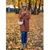 imageANRABESS Womens Long Cardigans Sweater 2025 Fall Dressy Casual Lapel Knit Warm Trench Coatigan Oversized Blazer Jacket CoatCoffee