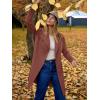 imageANRABESS Womens Long Cardigans Sweater 2025 Fall Dressy Casual Lapel Knit Warm Trench Coatigan Oversized Blazer Jacket CoatCoffee