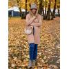 imageANRABESS Womens Long Cardigans Sweater 2025 Fall Dressy Casual Lapel Knit Warm Trench Coatigan Oversized Blazer Jacket CoatDeep Apricot