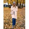 imageANRABESS Womens Long Cardigans Sweater 2025 Fall Dressy Casual Lapel Knit Warm Trench Coatigan Oversized Blazer Jacket CoatLight Apricot