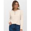 imageANRABESS Womens Long Sleeve Henley Shirts Button Down Tunic Tops Fall Lightweight Sweaters Business Casual Blouses 2025Beige