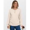 imageANRABESS Womens Long Sleeve Henley Shirts Button Down Tunic Tops Fall Lightweight Sweaters Business Casual Blouses 2025Beige