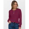 imageANRABESS Womens Long Sleeve Henley Shirts Button Down Tunic Tops Fall Lightweight Sweaters Business Casual Blouses 2025Burgundy