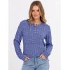 imageANRABESS Womens Long Sleeve Henley Shirts Button Down Tunic Tops Fall Lightweight Sweaters Business Casual Blouses 2025Deep Blue