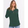 imageANRABESS Womens Long Sleeve Henley Shirts Button Down Tunic Tops Fall Lightweight Sweaters Business Casual Blouses 2025Green