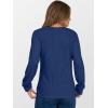 imageANRABESS Womens Long Sleeve Henley Shirts Button Down Tunic Tops Fall Lightweight Sweaters Business Casual Blouses 2025Navy Blue