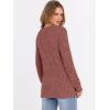 imageANRABESS Womens Long Sleeve Henley Shirts Button Down Tunic Tops Fall Lightweight Sweaters Business Casual Blouses 2025Rust Orange