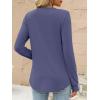 imageANRABESS Womens Long Sleeve Shirts 2025 Fall Henley Business Casual Tops Cute TShirts Work Blouses Outfits Vacation ClothesBlue Gray