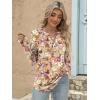 imageANRABESS Womens Long Sleeve Shirts 2025 Fall Henley Business Casual Tops Cute TShirts Work Blouses Outfits Vacation ClothesKhaki Beige Floral