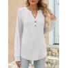imageANRABESS Womens Long Sleeve Shirts 2025 Fall Henley Business Casual Tops Cute TShirts Work Blouses Outfits Vacation ClothesWhite