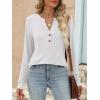 imageANRABESS Womens Long Sleeve Shirts 2025 Fall Henley Business Casual Tops Cute TShirts Work Blouses Outfits Vacation ClothesWhite