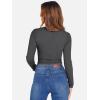imageANRABESS Womens Long Sleeve Square Neck Crop Top Ribbed Slim Fitted Basic Tee Layer Y2K Shirts Fall Fashion Outfits 2025Deep Grey