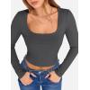 imageANRABESS Womens Long Sleeve Square Neck Crop Top Ribbed Slim Fitted Basic Tee Layer Y2K Shirts Fall Fashion Outfits 2025Deep Grey
