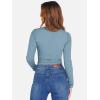 imageANRABESS Womens Long Sleeve Square Neck Crop Top Ribbed Slim Fitted Basic Tee Layer Y2K Shirts Fall Fashion Outfits 2025Grey Blue