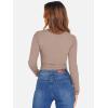 imageANRABESS Womens Long Sleeve Square Neck Crop Top Ribbed Slim Fitted Basic Tee Layer Y2K Shirts Fall Fashion Outfits 2025Khaki