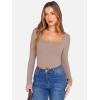 imageANRABESS Womens Long Sleeve Square Neck Crop Top Ribbed Slim Fitted Basic Tee Layer Y2K Shirts Fall Fashion Outfits 2025Khaki