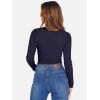 imageANRABESS Womens Long Sleeve Square Neck Crop Top Ribbed Slim Fitted Basic Tee Layer Y2K Shirts Fall Fashion Outfits 2025Navy Blue