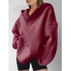 imageANRABESS Womens Oversized Hoodies V Neck Sweatshirts Fleece Long Sleeve Pullover Y2K Clothes 2025 Fall Trendy OutfitsDark Red