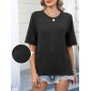 imageANRABESS Womens Tops Crewneck Half Sleeve Loose Fit T Shirts Solid Cute Flowy Shirts Summer Casual Tees 2025 Trendy OutfitsBlack
