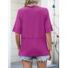 imageANRABESS Womens Tops Crewneck Half Sleeve Loose Fit T Shirts Solid Cute Flowy Shirts Summer Casual Tees 2025 Trendy OutfitsPurple