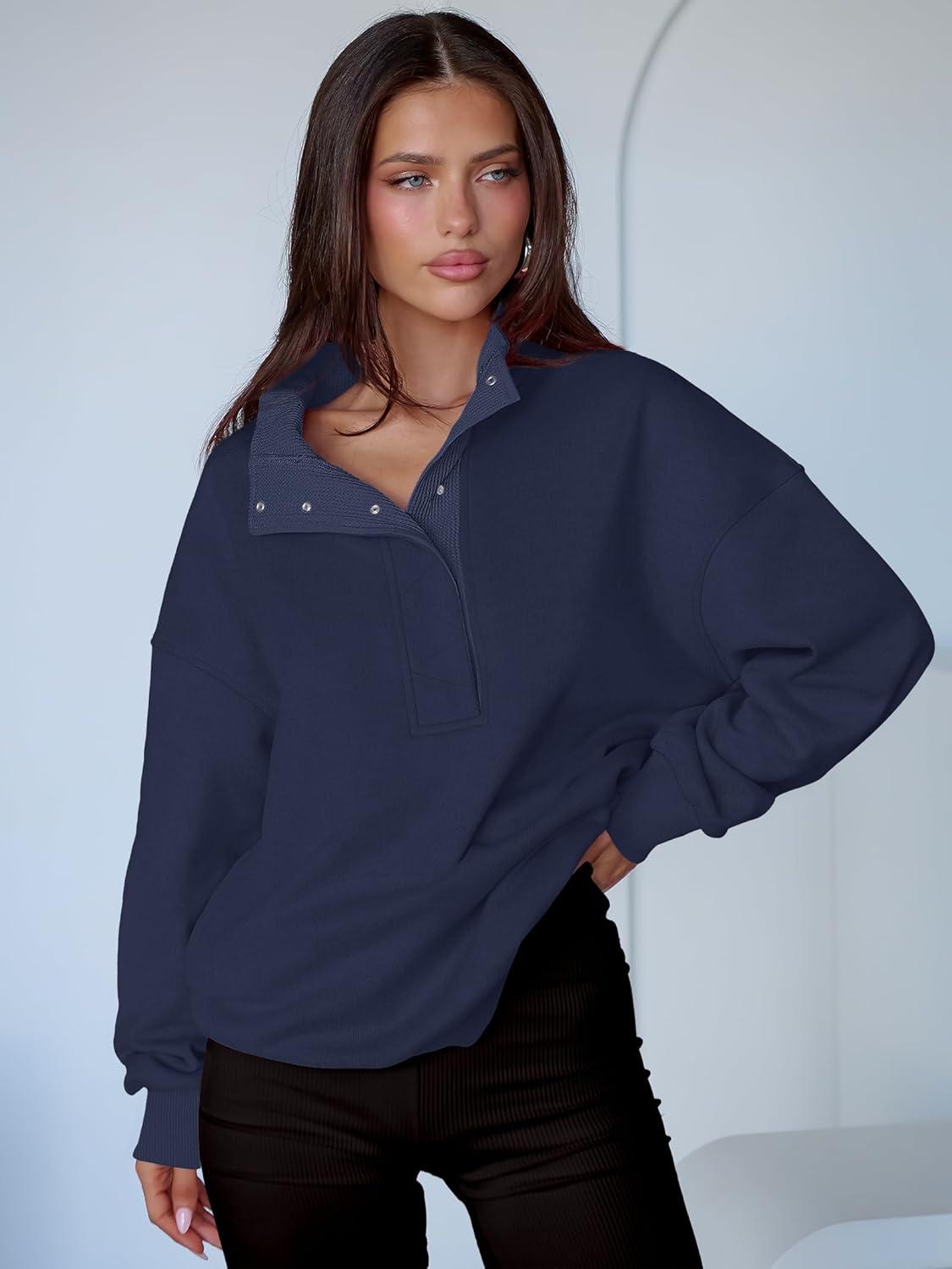 imageANRABESS Womens Oversized Sweatshirt Long Sleeve Henley Pullover Tops 2025 Fall Casual Button Loose Fit Teens Fashion OutfitsDark Blue