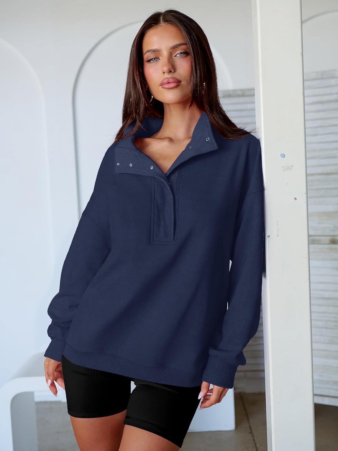 imageANRABESS Womens Oversized Sweatshirt Long Sleeve Henley Pullover Tops 2025 Fall Casual Button Loose Fit Teens Fashion OutfitsDark Blue