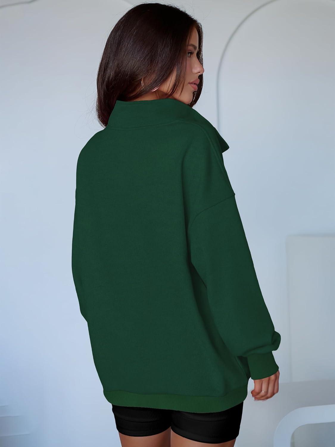 imageANRABESS Womens Oversized Sweatshirt Long Sleeve Henley Pullover Tops 2025 Fall Casual Button Loose Fit Teens Fashion OutfitsDeep Green